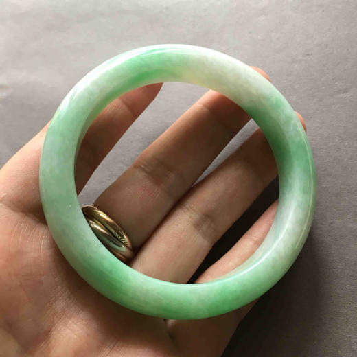 糯种阳绿翡翠手镯58 商品图7