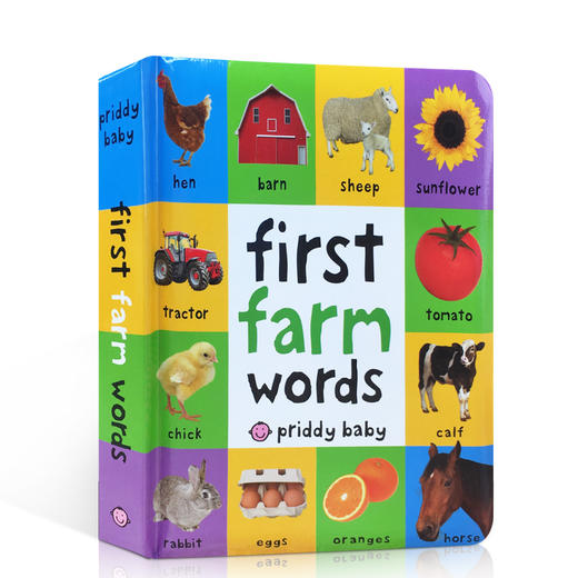 英文原版 First 100 Farm Words宝宝农场词汇100个儿童启蒙纸板书 商品图0