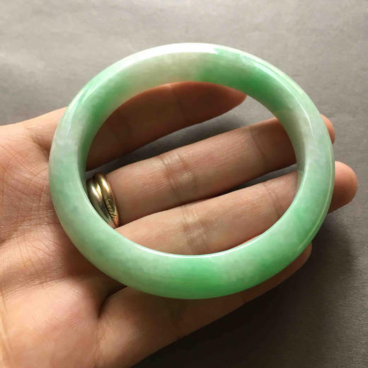 糯种阳绿翡翠手镯58 商品图4