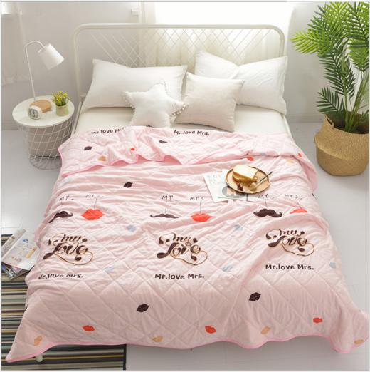 【床上用品】。水洗棉夏被夏凉被纯色夏凉被礼品空调被夏天 商品图6
