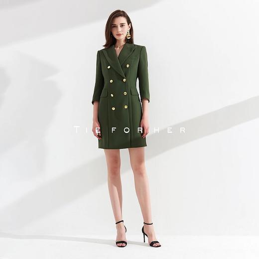 TL017樱花粉/TL016橄榄绿西装连衣裙 商品图2