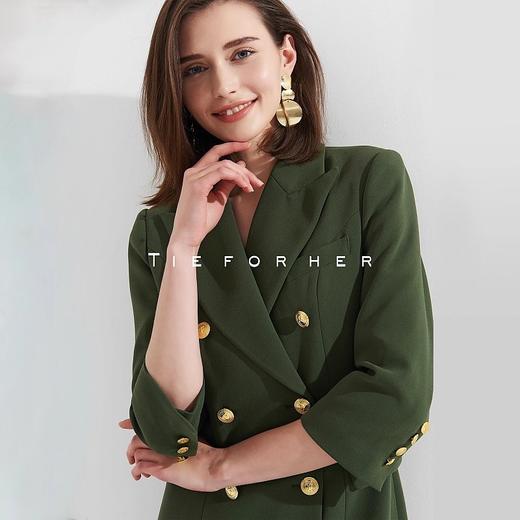 TL017樱花粉/TL016橄榄绿西装连衣裙 商品图3