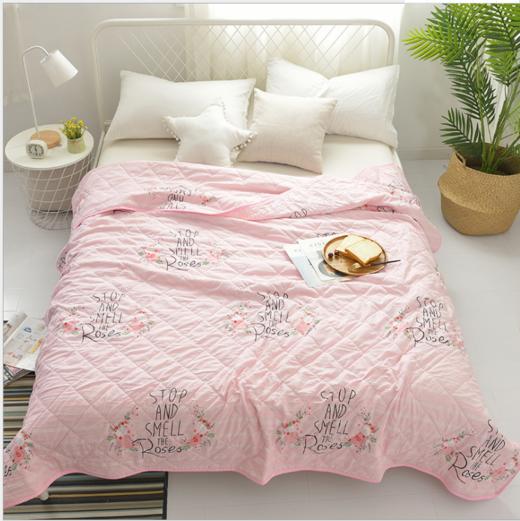 【床上用品】。水洗棉夏被夏凉被纯色夏凉被礼品空调被夏天 商品图3