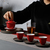 新中式红礼盒装茶具套装 盖碗整套茶具送礼家用陶瓷玻璃公杯 商品缩略图0