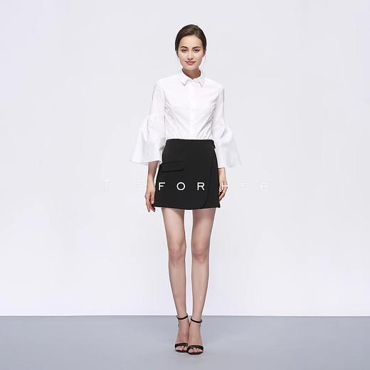 TQ001白色/TQ002黑色侧扣半裙 商品图1