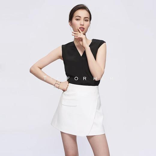 TQ001白色/TQ002黑色侧扣半裙 商品图3
