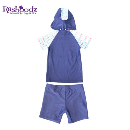 澳大利亚进口Rashoodz   儿童短袖带帽防晒分体泳衣沙滩衣 商品图7