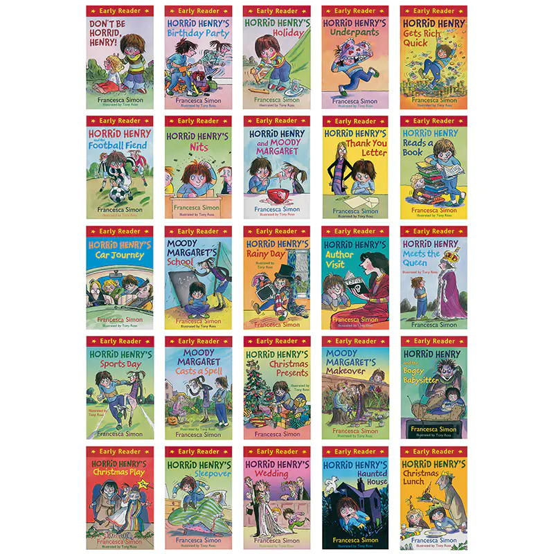 英国进口淘气包亨利桥梁书（25册+CD）Horrid Henry Early Readers Set