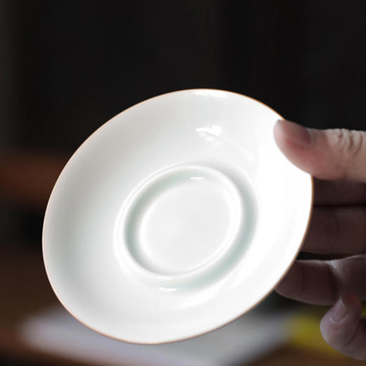 永利汇黑枝桃绘画盖碗功夫茶具陶瓷泡茶器古代青瓷茶碗 三才茶杯 商品图3