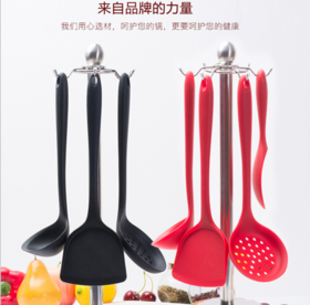 【厨房用品】*厨房工具硅胶厨具4件套烹饪勺铲不粘锅套装厨房用具厨房用品