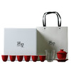 新中式红礼盒装茶具套装 盖碗整套茶具送礼家用陶瓷玻璃公杯 商品缩略图4