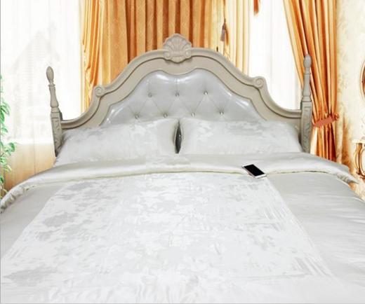 【家居软饰】纯色柔软舒适高支高密真丝面料四件套 床上用品套件 商品图0