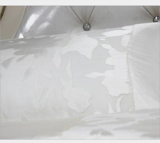 【家居软饰】纯色柔软舒适高支高密真丝面料四件套 床上用品套件 商品图2