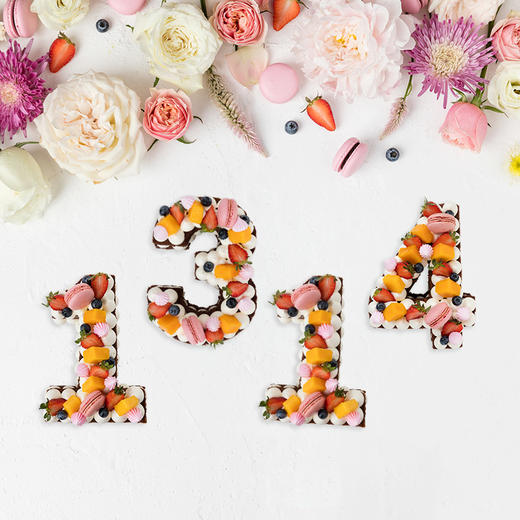 【厦门新品】数字创意蛋糕，两两搭配第二件半价，搭配你的专属心愿，1磅约500g/148元，多款组合更优惠 商品图1