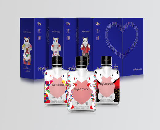 52度 百调·HeartPanda熊猫小酒125ml礼盒+熊猫摆件套装    泸州老窖官方旗舰店 商品图4