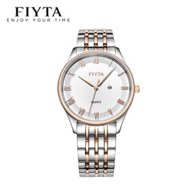 飞亚达(FIYTA)手表卓雅系列商务休闲石英表 男表DG800013.MWM