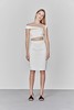 AtelierMissLu/ Athena-白色不对称露肩露腰小礼服 商品缩略图4
