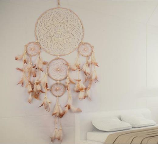 【家居摆件】印第安五环羽毛捕梦网 家居挂饰 商品图0