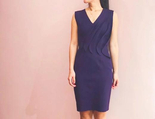 Atelier Miss Lu / Yetta-紫色褶皱连身裙 商品图1