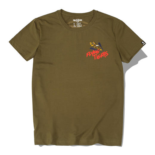 【19.9元1件】自由基地二战P-40E战鹰战斗机印花潮流复古图案短袖T恤透气体恤 商品图2