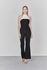 Atelier Miss Lu/ Enid-黑白飘带露背微喇连体裤 商品缩略图1