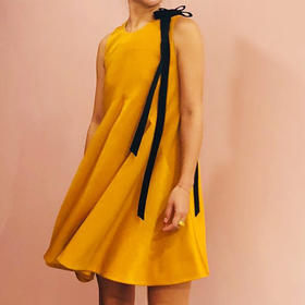 Atelier Miss Lu / Demi-姜黄飘带连身裙