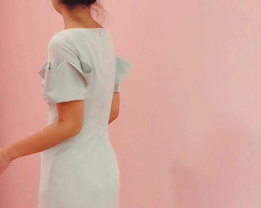 Atelier Miss Lu / Mildred-薄荷绿立体袖口连身裙 商品图3