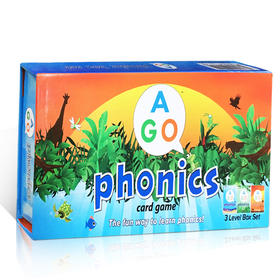 英文原版 AGO Phonics Box Set 英语自然拼读 扑克纸牌-Phonics语音系列启蒙 儿童亲子互动一起玩游戏学习共读 44个基础音素