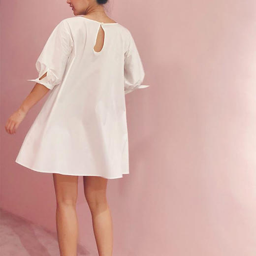 Atelier Miss Lu / Ariel-白色宽松连身裙 商品图0