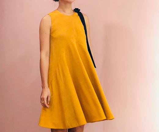 Atelier Miss Lu / Demi-姜黄飘带连身裙 商品图1