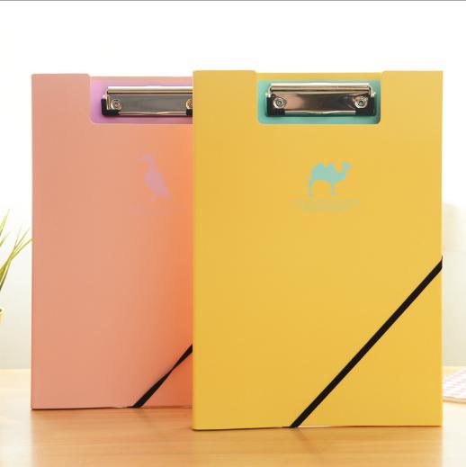 【办公室用品】爱动物影子多功能A4资料夹绑带文件夹 商品图2