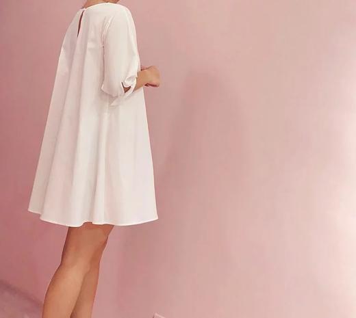 Atelier Miss Lu / Ariel-白色宽松连身裙 商品图2