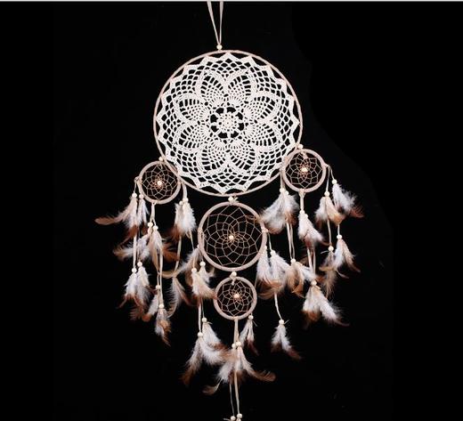【家居摆件】印第安五环羽毛捕梦网 家居挂饰 商品图1