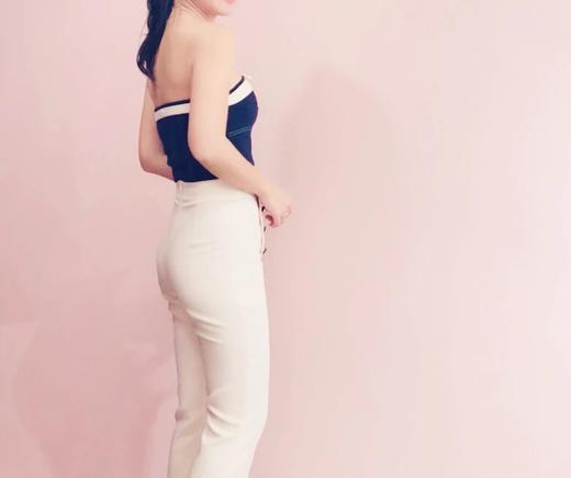 AtelierMissLu / Joan-藏青复古蝴蝶结抹胸 商品图4