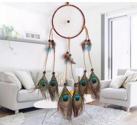 【家居摆件】熏蒸孔雀毛 捕梦网家居装饰挂件