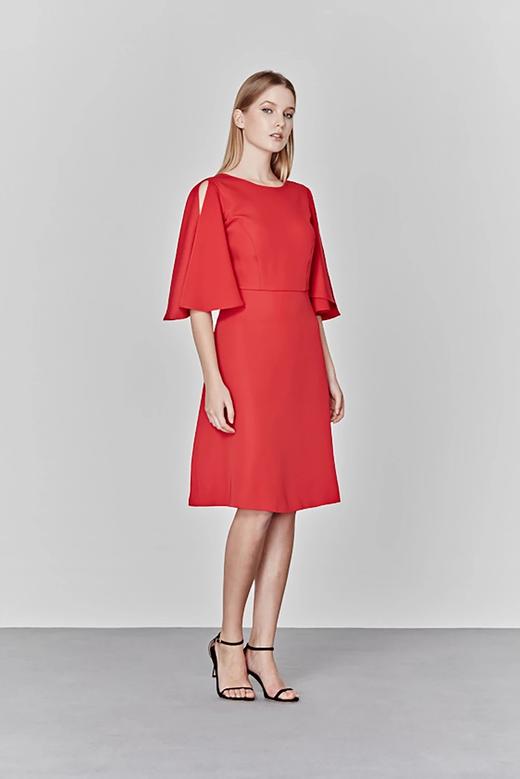 AtelierMissLu/ Myra- 红色挖肩露背连身裙 商品图2