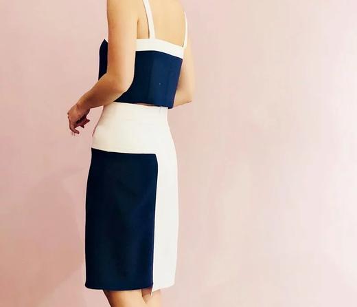 AtelierMissLu / Jean-藏青复古纽扣吊带 商品图2