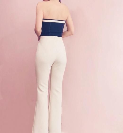 AtelierMissLu / Joan-藏青复古蝴蝶结抹胸 商品图3