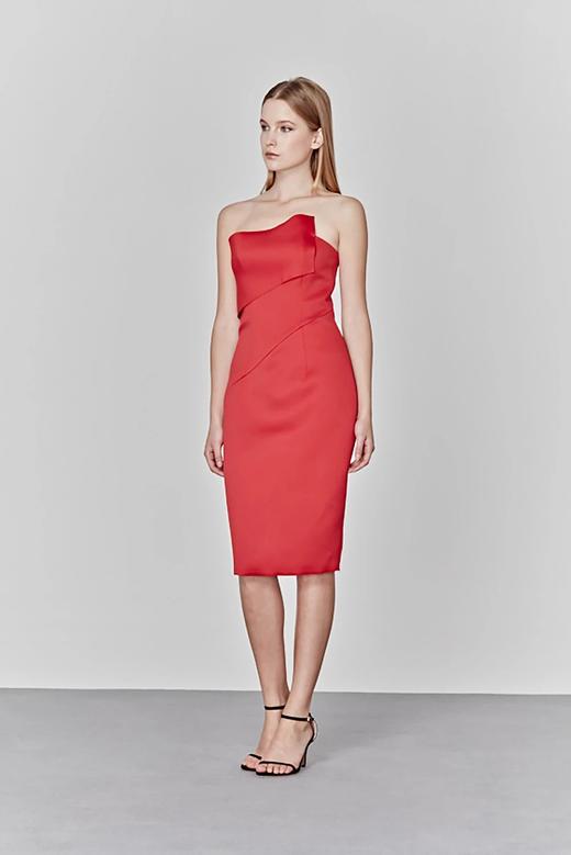 Atelier Miss Lu/ Megan - 红色珍珠抹胸小礼服 商品图1