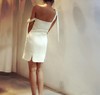 Atelier Miss Lu/Janet- 白色露背系带小礼服 商品缩略图3