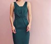 AtelierMissLu / Gemma-墨绿褶皱连身裙 商品缩略图2