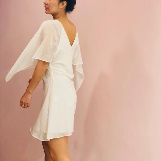 Atelier Miss Lu/ Elsa-白色飘袖刺绣连身裙 商品图3