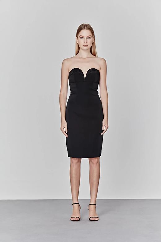 AtelierMissLu / Cary-黑色心形抹胸小礼服 商品图5