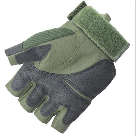 【户外运动】户外运动装备骑行用品贴面超纤软壳防护骑行半指手套 商品图2