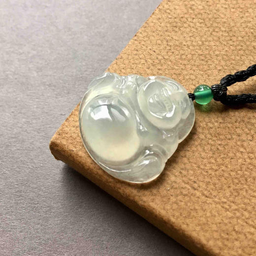 冰种厚庄翡翠弥勒佛 商品图2