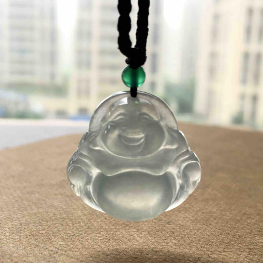 冰种厚庄翡翠弥勒佛 商品图7