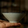 【茶杯】亦紫陶功夫茶具粗陶茶杯 手绘书法茶盏普洱茶碗 古陶斗笠杯 茶盏 商品缩略图2