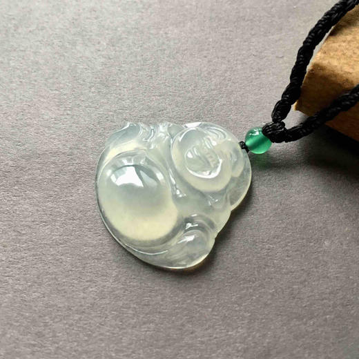 冰种厚庄翡翠弥勒佛 商品图1
