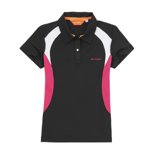 女士短袖polo衫-18SPS307黑红白 商品图0