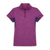 女士短袖polo衫-18SPS306玫红花纱 商品缩略图0